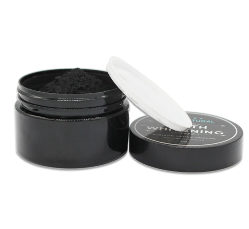 Natural activated charcoal teeth whitening